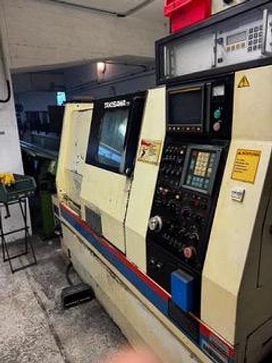 Used Takisawa TSL-16 Lathe with IEMCA TAL Auto 65 Bar Feeder