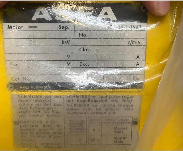 Used ASEA 3x DC motors (ASEA and ABB)