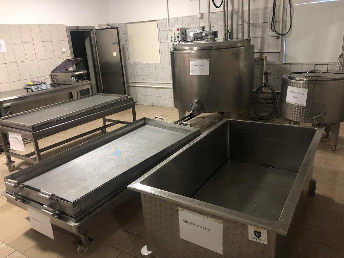 Used Small Dairy line - 2.000 L milk per hour