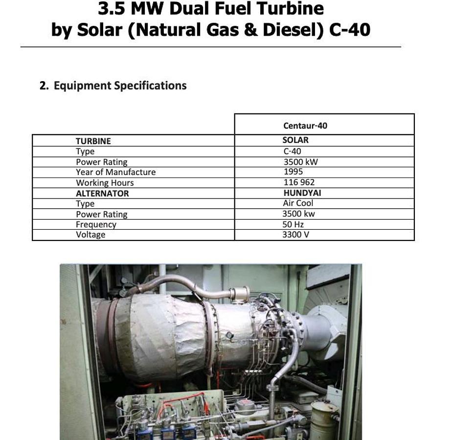 Used 1995 Solar Turbines C-40