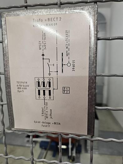 Used 1990 AEG Trafo Union 800 kVA