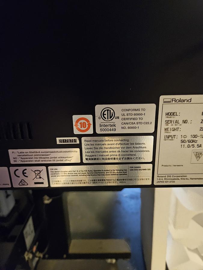 Used 2012 Agfa Anapurna + OCE arizona + printing machines package