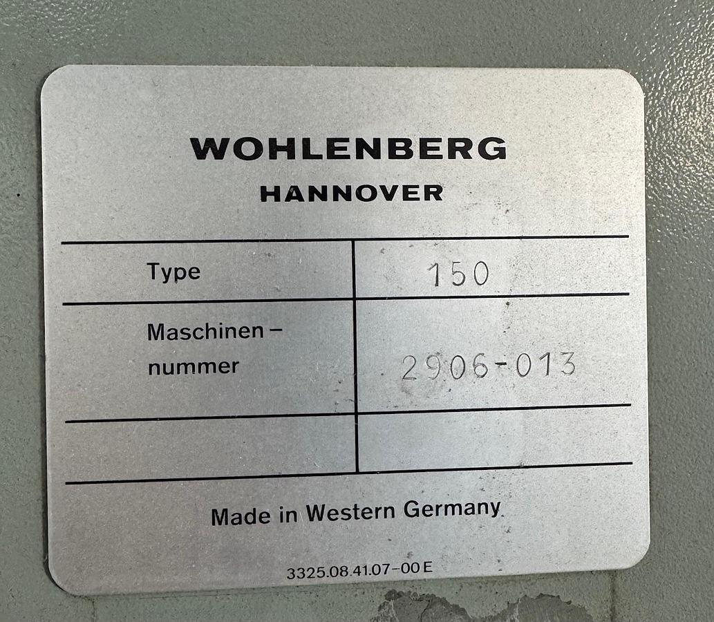 Used Wohlenberg 150