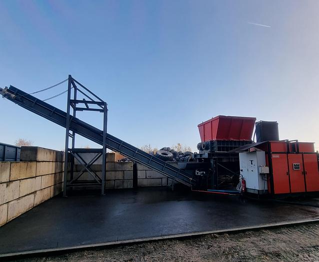 Used 2 shafts shredder