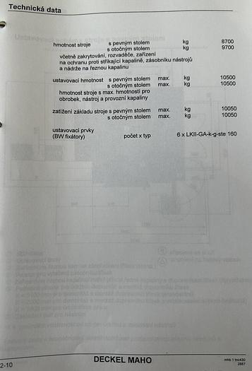 Used 2001 DECKEL MAHO DMC 65 V