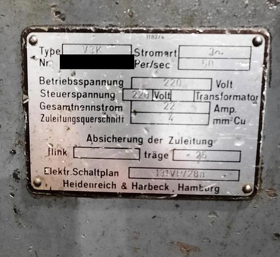 Used Heidenreich + Harbeck VK3