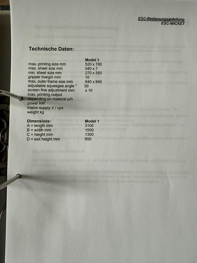 Used WICKET long-term dryer