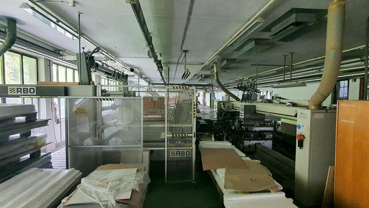 Used 1997 BIESSE Electronic  drilling  machine with loader  TORNADO