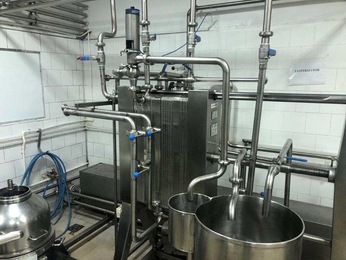 Used Small Dairy line - 2.000 L milk per hour
