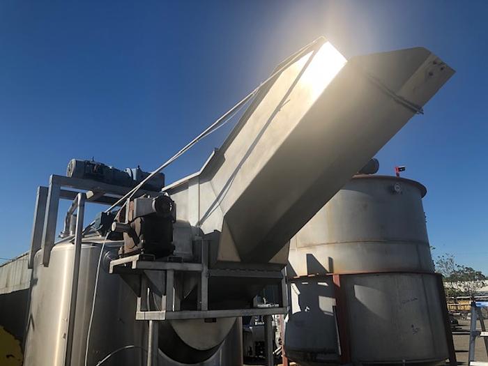 Used Feldmeier 1,000 Gallon Jacketed Concentrate Chopper Tank