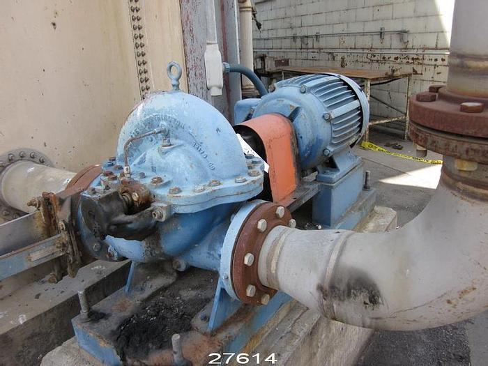 Used Worthington 6LR10 Worthington Model 6Lr10 Double Suction Pump, Ductile Iron Casing, 10" Diameter Impeller, Ductile Iron Casing, Stainless Steel Impeller, Packing. #27614