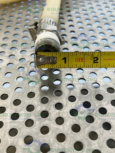 Used SF Medical  CW100 Neutrasil Silicone 129" Hose w/ Compression Fitting to Threaded