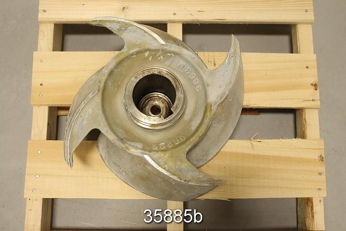 Used Goulds 3175 Pump Impeller, 4 Vane 17" Impeller, 12x14x18 #35885