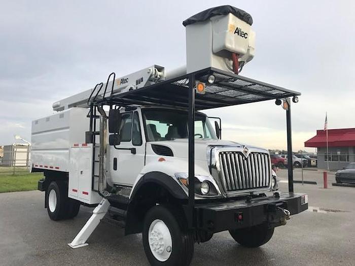 Used 2010 International 7300 4x4 Altec LRV58 63ft Over-Center Forestry Truck - C76319