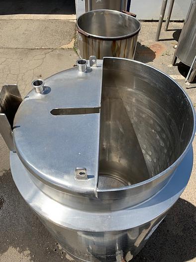 Used 50 Gallon Vertical Stainless Steel Jacketed Tank