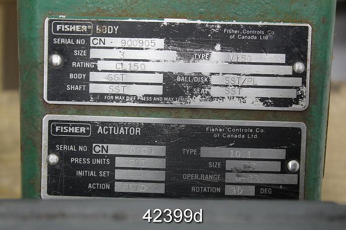 Used Fisher 3" V150 Vee Ball Valve #42399