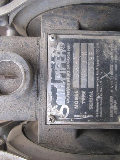 Used Pump, Diaphragm, 0.75", PPL, Sandpiper, Mdl PB1/2A, #S739635