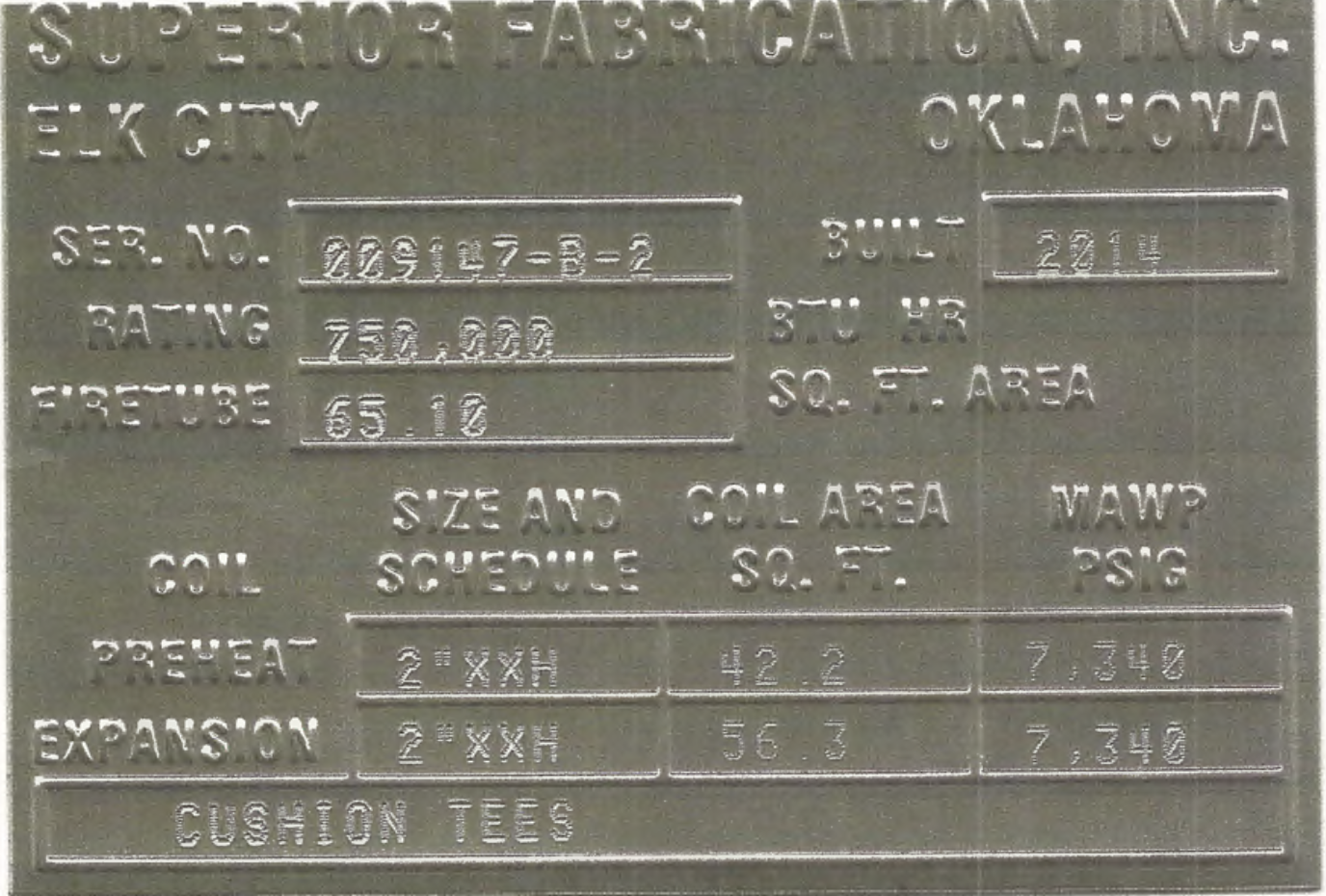 GPU, Single, 24"x10', 1440, 750 mbtu