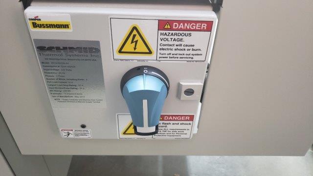 Used 2014 Schmid 4 zone digital controlled conveyor reflow oven