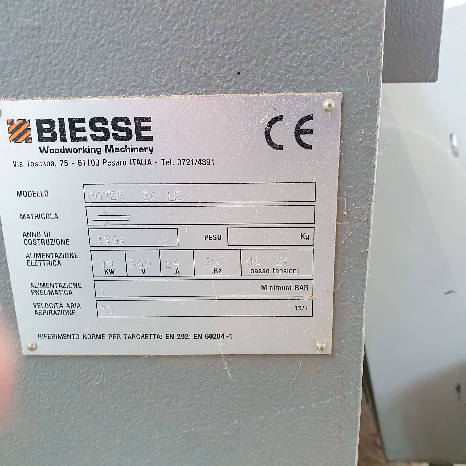 Used Biesse Rover 30 L2 - CNC Machining centres - 1999