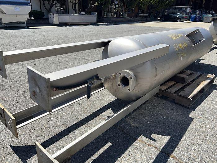 Used Tank, 190 Gallon, S/st, 55 PSI, DT/DB, Morfab #S744616