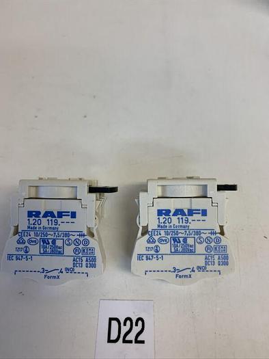 RAFI 947-5-1 CONTACT BLOCK (LOT OF 2) FAST SHIPPING! NEW No BOX