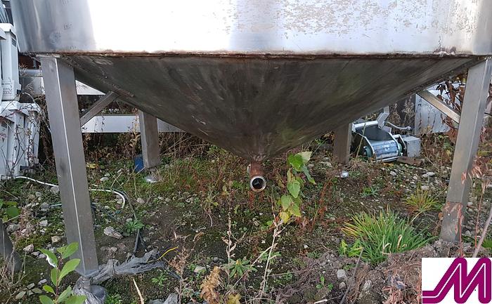 Used 2,000 Litre Stainless Steel Mix Tank