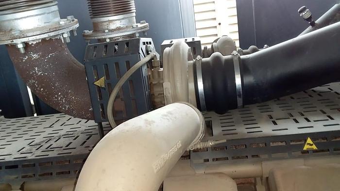 Used Cummins KTA38-G3 with Stamford alternator in container with Low hours.