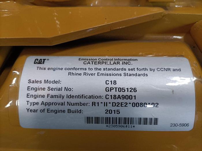 Caterpillar C18 x 5 new generator sets