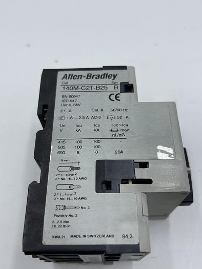 Used Allen-Bradley 140M-C2T-B25 Ser B