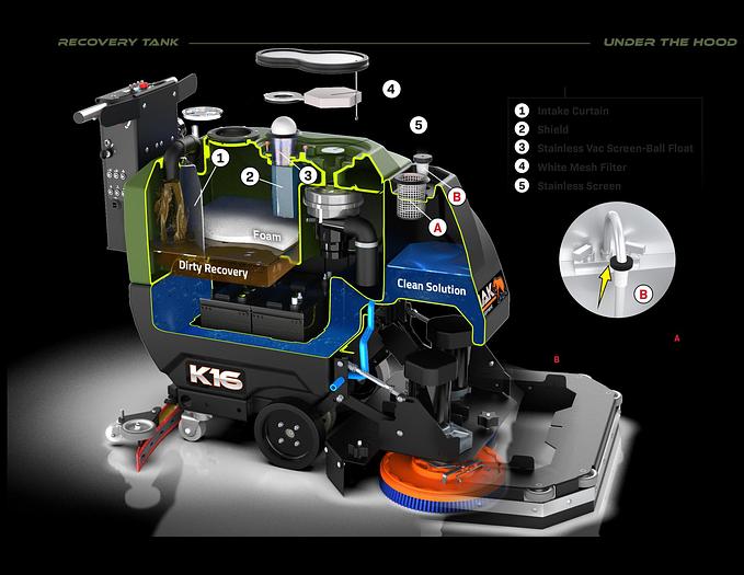 MID-SIZE WALK-BEHIND FLOOR SCRUBBER RENTAL