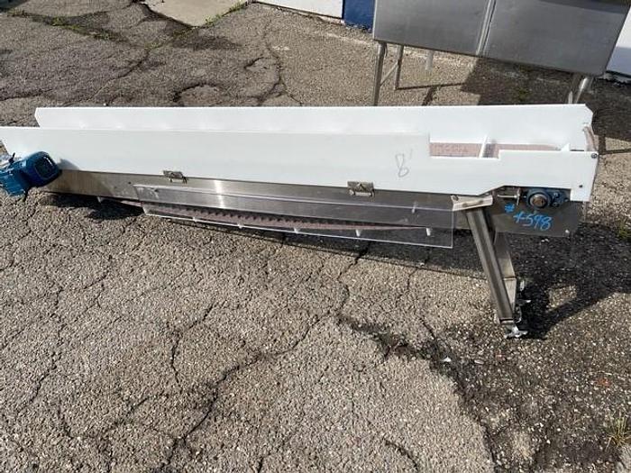 Used 8' Long x 7.5" Incline Conveyor