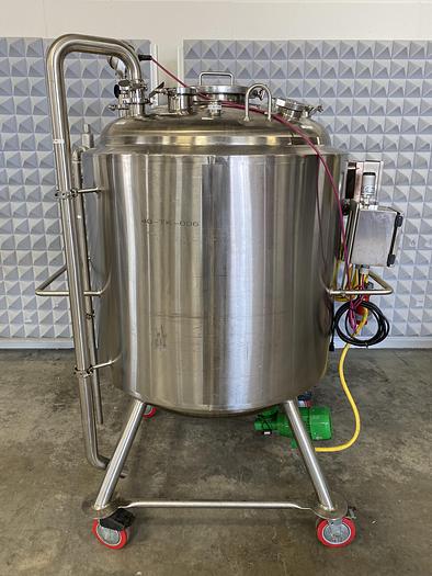 Used Feldmeier 600 Liter Stainless Steel 60 PSI Jacketed Vessel w/ Bottom Agitator