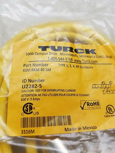 TURCK RSM RKM 40-3M