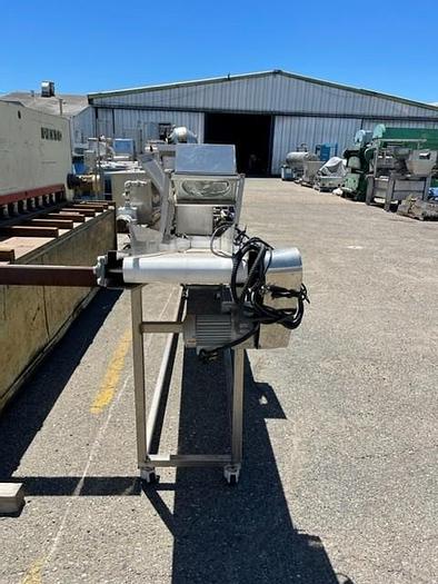 Used 13' Long x 16" Wide Sanitary  Flat Belt Incline Conveyor