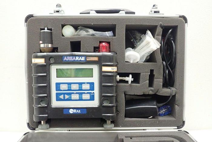 Used RAE AreaRAE Multiple Gas Detector Monitor with Case & Accessories Kit