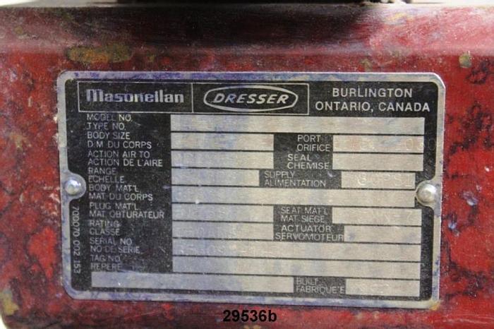 Used Dresser 34-36113 6" Control V-Ball Valve #29536