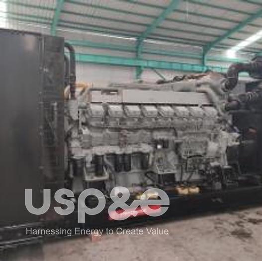 9.6 MW 2013 New Mitsubishi SR16-PTA Diesel Generator Set