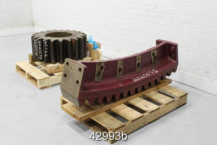 Used Andritz FiberFlow 400 Drum Pulper Pinion Gear and Driven Gear Segment #42993