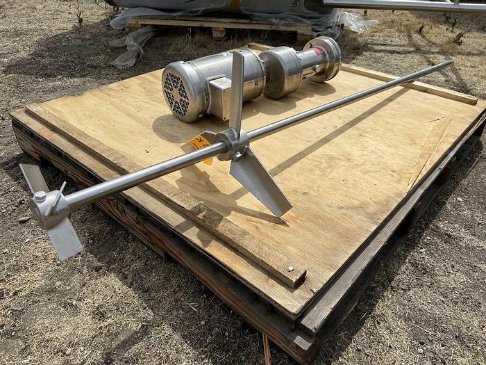 Unused Tank, 500 Gallon, S/st, Agit, Admix Rotomixx, 1 HP #S744587
