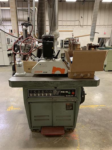 Used Delta RS15 Shaper with Steff 2038 Feeder