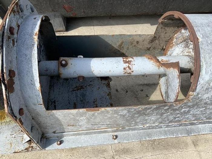Used Mild Steel Auger Screw 24' Long x 18" Diameter Conveyor