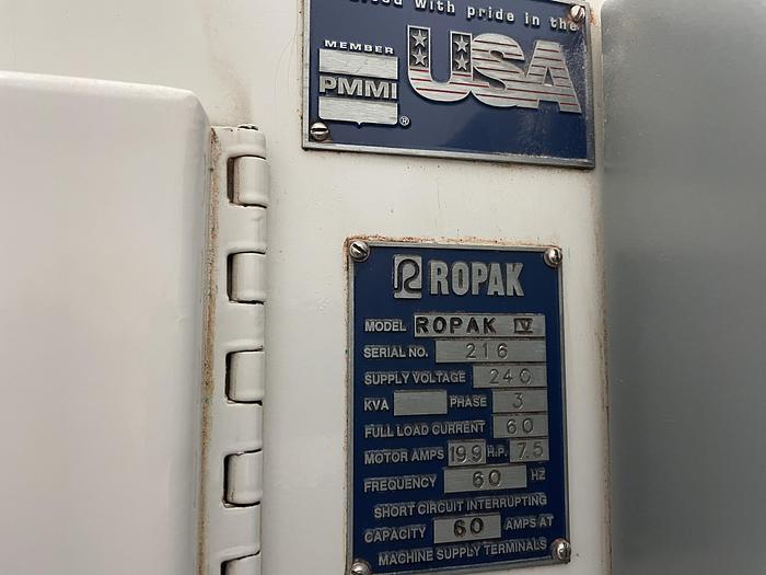 Used Ropak 2.5" packeting machines 1200 /min