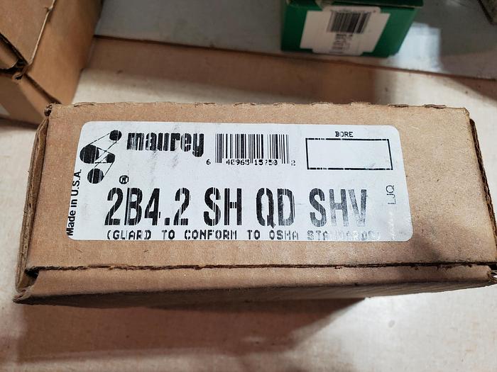 FACTORY NEW! MAUREY 2B42SH QD Bushed Sheave, 2 Groove, 4.55"