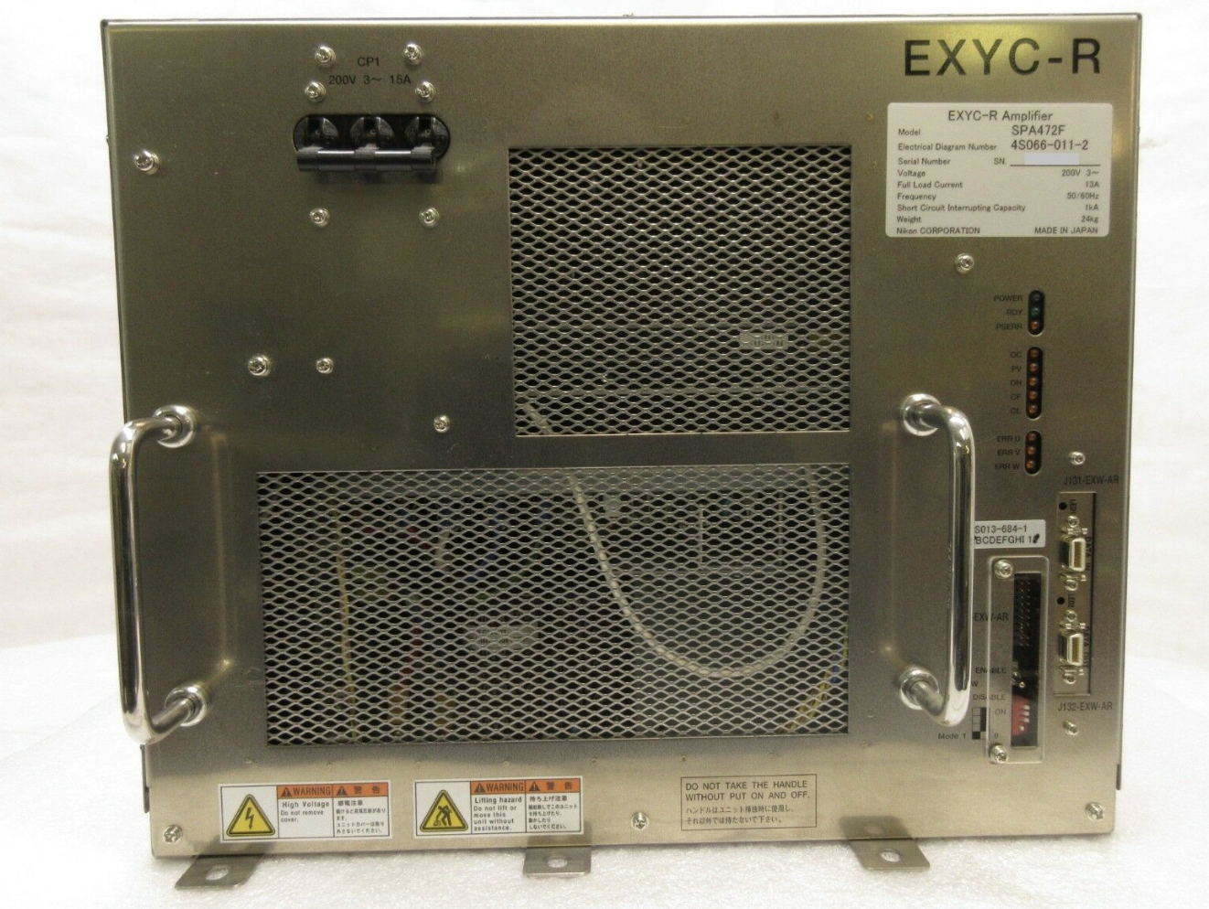 Used Nikon 4S066-011-2 EXYC-R Amplifier SPA472F 4S013-684-1 Used Working