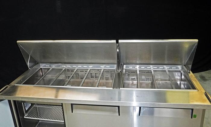 Used USED TURBO-AIR 3-DOOR REFRIGERATED SANDWICH PREP TABLE, MODEL MST-72-30