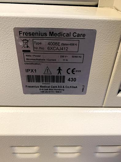 Used Fresenius Medical Care 4008E (Option: 4008H) Dialysegerät
