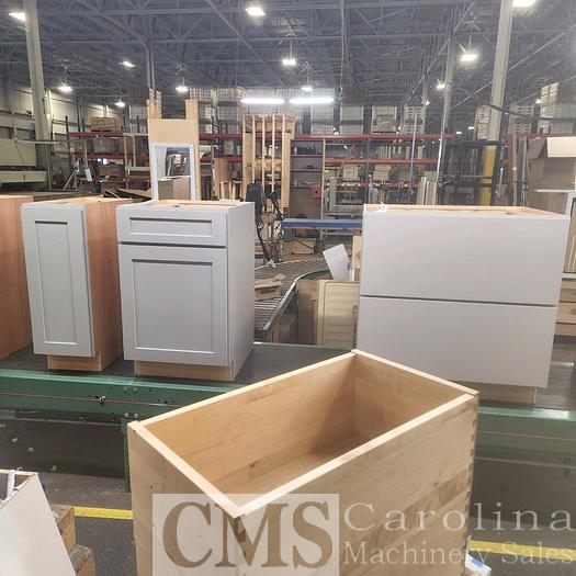 Used Warehouse Liquidation Cabinet parts, Cabinet Hardware, Plywood, Forklifts, Pallet Racking, Finishing Line