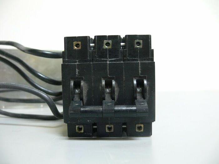 Used Schaffner AE 1601046A Power Line Filter w/ 30 amp Breakers FS4155-45-07-1