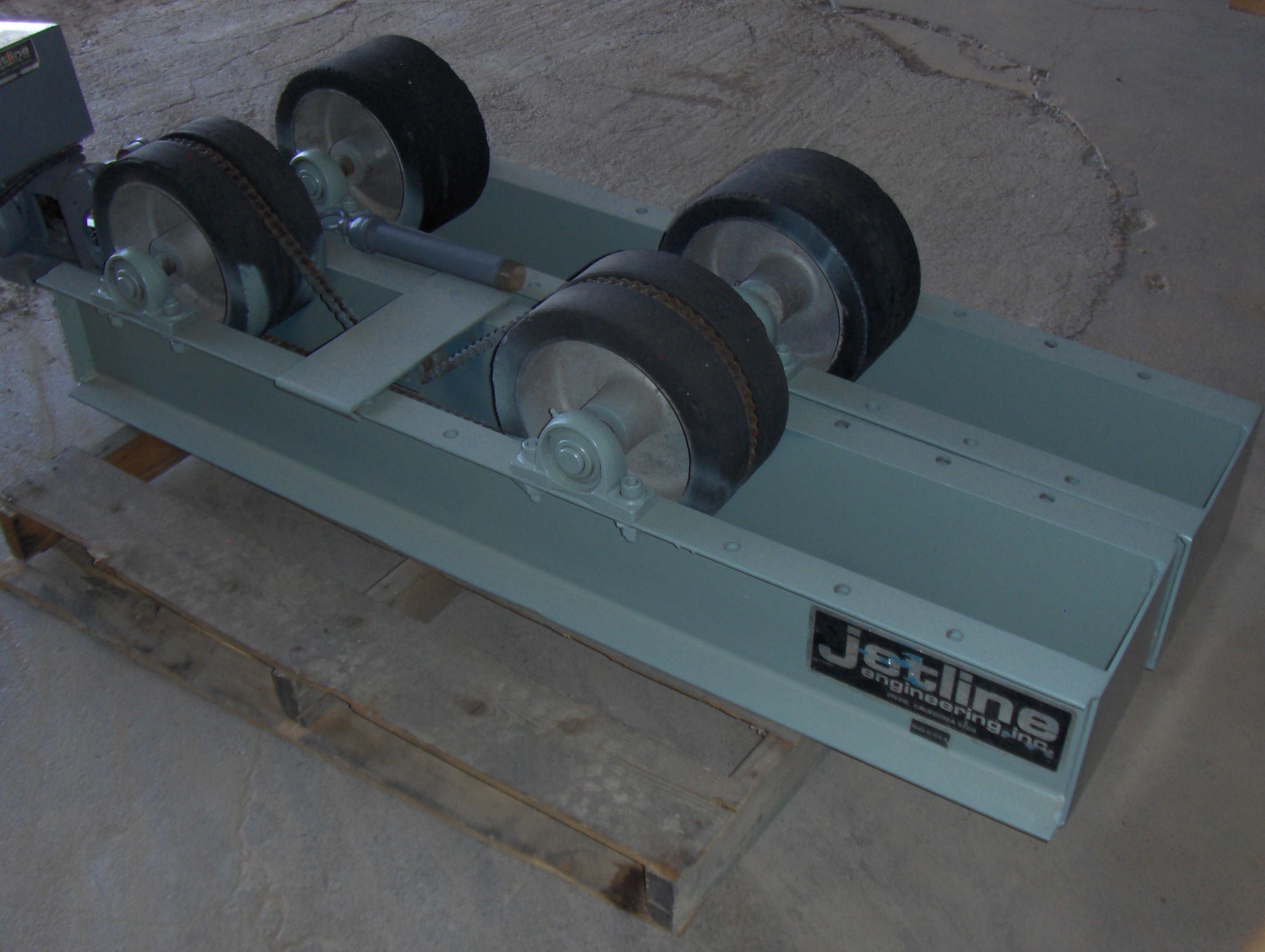 Used 10 Ton Jetline Mdl. E 400 Tank Turning Rolls; with pwr. unit